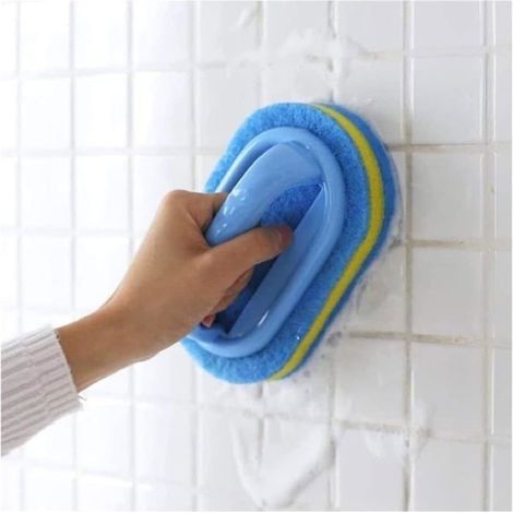 Badreinigungsbürste, Allzweck-duschschwamm, Scheuerbürste Mit Ergonomischem Griff