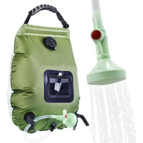 Gallonen/20l Solar-campingduschsack - Campingduschsack Mit Warmwassertemperatur 45°c Für Wandern Und Klettern