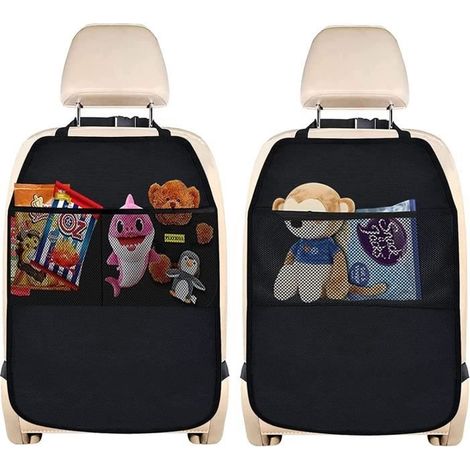 Kindersitzschoner, 2-teiliger Autositz-organizer, Rücksitz-organizer Mit 2 Taschen