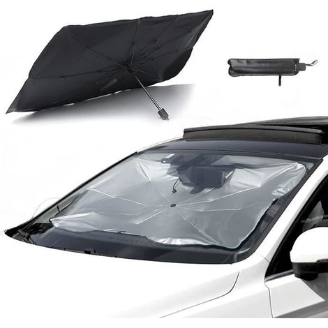 Sonnenschutz Fürs Auto – Nicht Spezifiziert – Faltbar – Uv-schutz 50+ – Inklusive Lederetui – 2 Größen Verfügbar