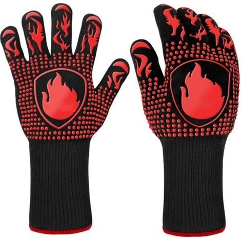 Küchenhandschuhe – Universal – 2 Stück – Hitzebeständig Bis 800 °c – Rutschfest – Waschbar