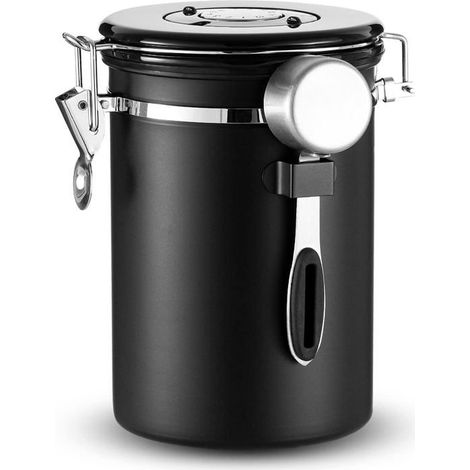 Luftdichtes Edelstahl-kaffeegefäß – Geeignet Für Kaffeebohnen, Puderzucker Und Kaffeepulver – 1,8 L