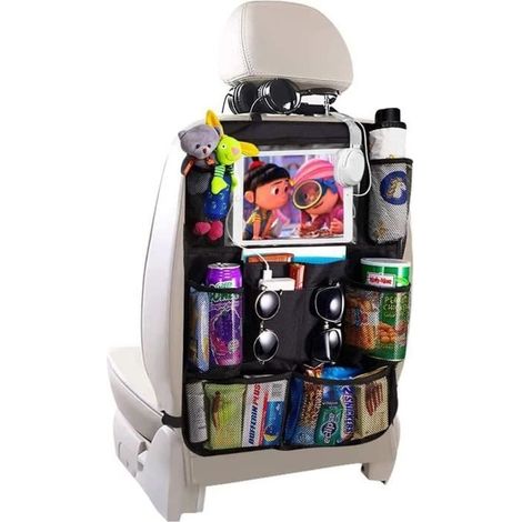 (transparenter) Auto-organizer – Nicht Spezifiziert – Transparent – 1 Stück – 9 Taschen – Sitzschutz