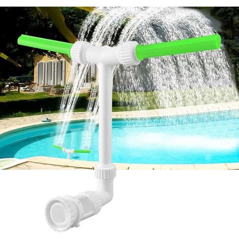 360° Verstellbarer Poolbrunnen, Doppelstrahl-poolzubehör – Wasserfallbrunnen – 2-in-1 Verstellbarer Poolbrunnen