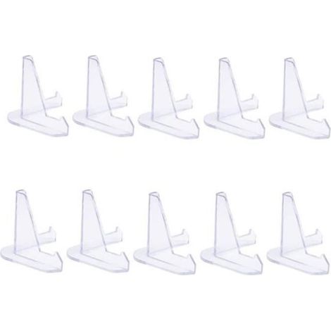 Tischstaffelei – Kunststoffständer – Dreieckiges Design – Transparent – 10 Stück Pro Packung