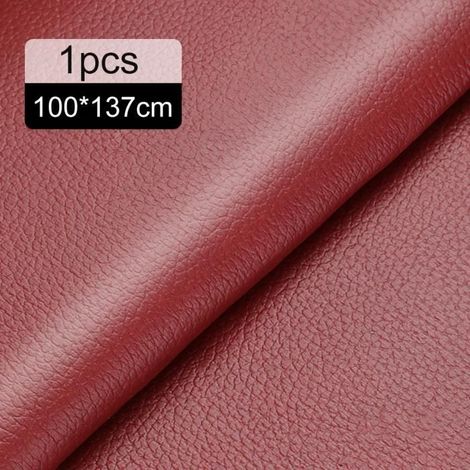 Selbstklebendes Lederreparaturset, 100 X 137 Cm, Für Autositze, Sofas, Bootsitze, Stühle – Weinrot