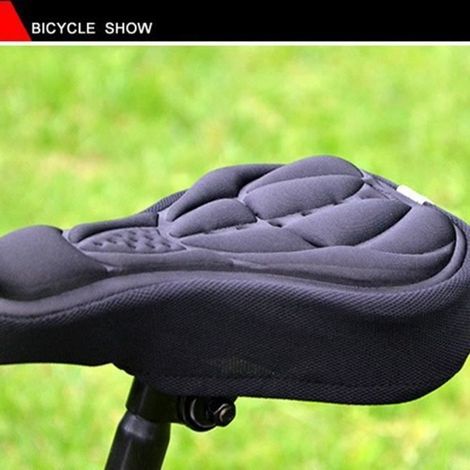 Komfortabler 3d-fahrradsattelbezug Aus Weichem Silikongel, Schützendes Kissen