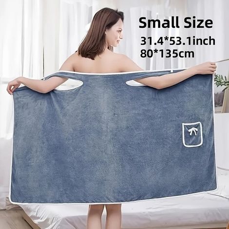 Packung Strapazierfähige, Abriebfeste Badetücher Aus Korallenvlies, Badezimmeraccessoires – Blau