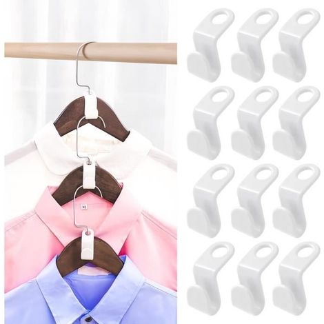 50 Platzsparende Kleiderbügel-verbindungshaken Für Die Organisation Und Aufbewahrung Im Kleiderschrank, Kleiderbügelhaken, Kleiderbügelclips