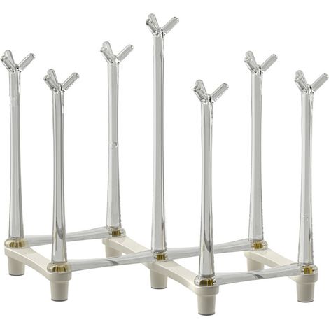 Weißer Abtropfkorb, Höhe 18,5 Cm, Für Wasserbecher, Kaffeetassen, Teetassen Und Anderes Küchengeschirr.