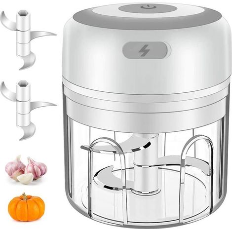Elektrischer Fleischwolf, 250 Ml Kabelloser Elektrischer Fleischwolf, Mini-tragbarer Mixer Für Babynahrung, Fleisch, Knoblauch