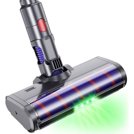 Kompatible Bürste Für Dyson V7, V8, V10, V11, V15 Und V16, Direktantrieb-turbo-reinigungsbürste Mit 4 Led-leuchten
