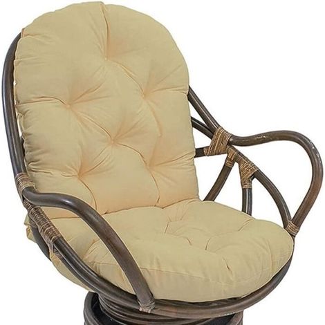 Outdoor-kissen 120 X 60 Cm – Wasserabweisende Baumwolle – Rutschfest – Optimaler Komfort Für Schaukelstühle Und Liegesessel. Stühle Nicht Im Lieferumfang Enthalten.