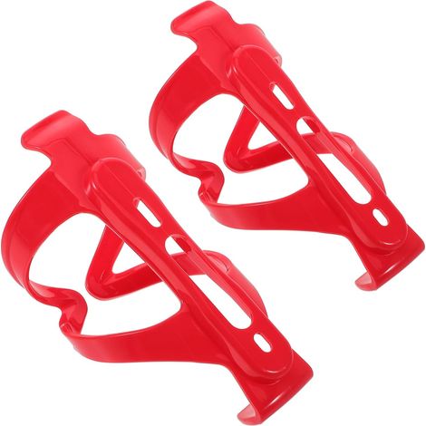 2-teiliger Flaschenhalter Mit Halterung, Bohrfrei, Kompatibel Mit Mountainbikes Und Rennrädern, Schnelle Montage, Rotes Set