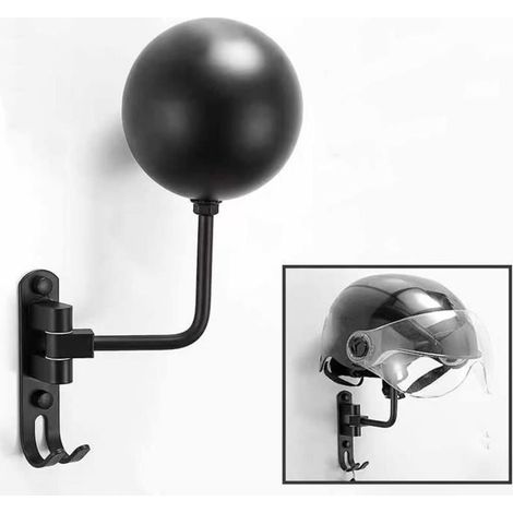 Wandmontierter Motorradhelmhalter, Um 180 Grad Drehbarer Motorradhelmständer Für Helme Und Hüte