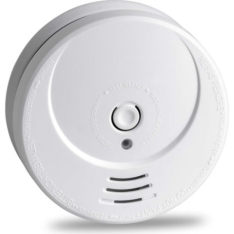 2-teiliger Rauchmelder, Fotoelektrisch, Langlebige Lithiumbatterie (10 Jahre), Feuermelder Gs506g