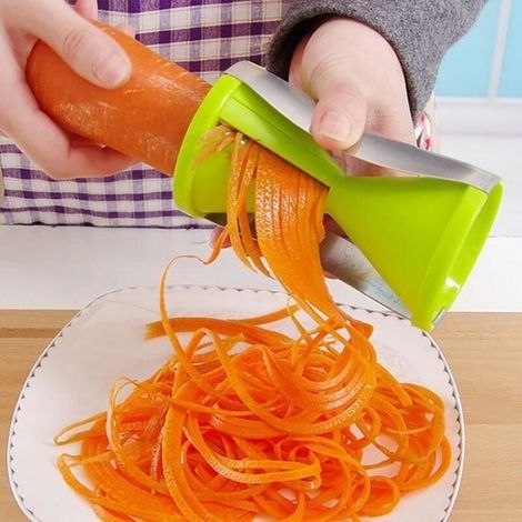 Gemüseschäler, -hobel, Klingenersatz, Spiralschneider, Reibe Für Karotten, Gurken, Zucchini, Spaghetti - Ein Grünes [e93]