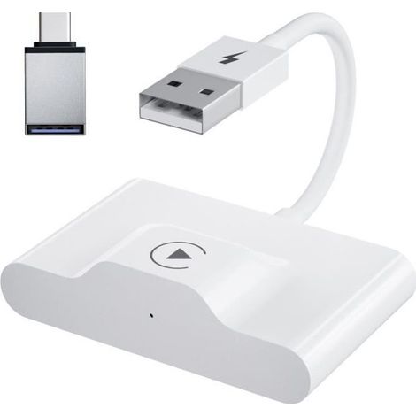 Kabelloser Carplay-adapter Für Iphone, Kabelloser Carplay-dongle, Wlan-plug-and-play 5 Ghz, Online-update-funktion