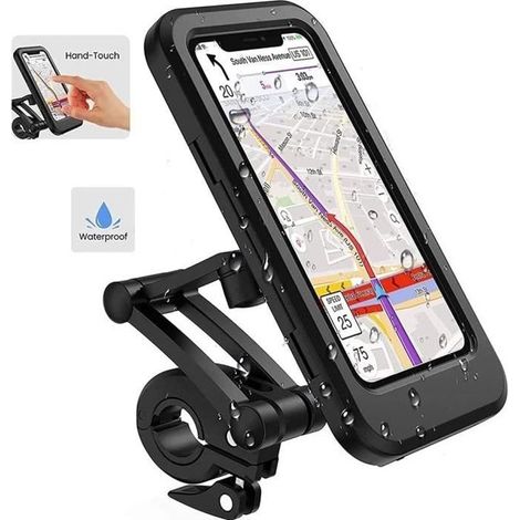 Wasserdichte Handyhalterung Fürs Fahrrad – 360° Drehbar – Regenschutz – Material: Abs Und Tpu – Größe: 19 X 10 X 2,5 Cm