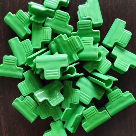 Packung Mit 48 Clips Für Gewächshausröhren Mit 19 Bis 20 Mm Durchmesser – Annefly – Grün