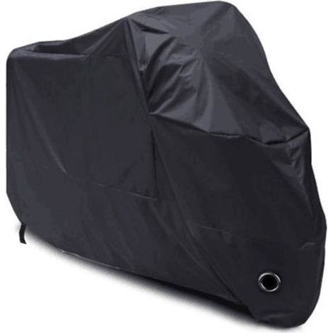 Motorrad-schutzhülle (schwarz) – Wasserdicht – 190t Polyester – Größe Xl – Schwarz – Universal