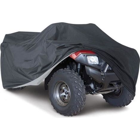 Motorrad-, Quad- Und Atv-außenabdeckung, Wasserdicht Und Uv-beständig, Größe Xxxl, Schwarz, Lbq56