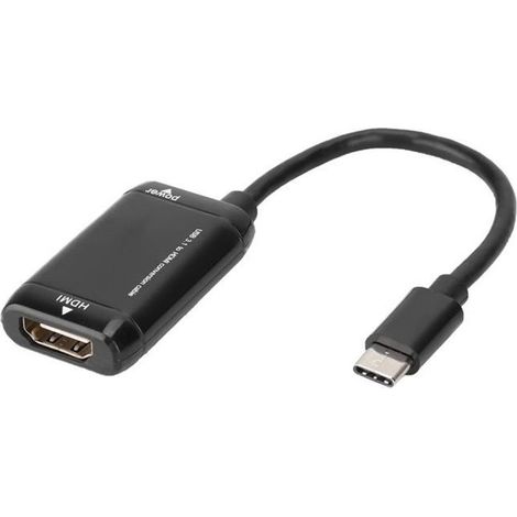 Usb 3.1 Typ-c Auf Hdmi Adapterkabel, Typ-c Stecker Auf Hdmi Buchse Hdtv Adapterkabel Für Smartphone, Tablet - Boh