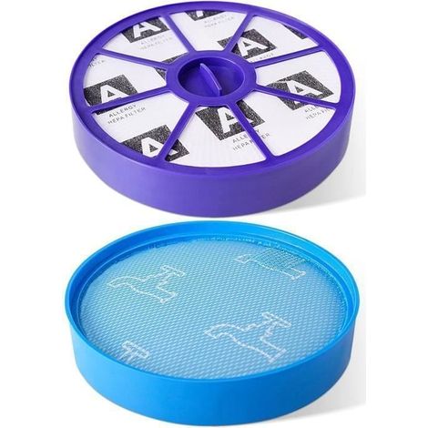 2er-pack Waschbare Filter Für Dyson Staubsauger Dc19, Dc19t2, Dc20, Dc21, Dc29 – Caldion – Hepa – Blau