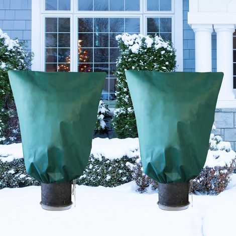 Grüne, Zweiteilige Winter-pflanzenabdeckung (120 X 180 Cm): Mit Reißverschluss, Pflanzengeeignet, Uv-beständig, Wiederverwendbar