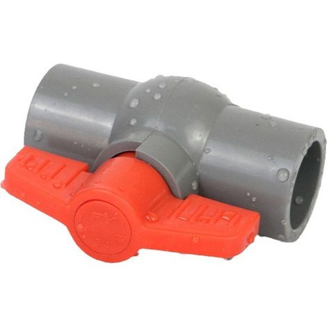 (φ40 Mm) Pvc-kugelhahn, Kunststoff-kugelhahn, Für Schiebeverbindungen Von Wasserleitungen, Grau
