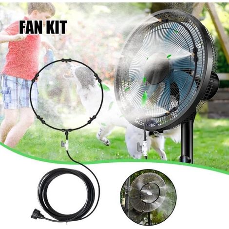 Rokoo Outdoor-sprühventilator-set Mit 6 Sprühdüsen – Schwarz