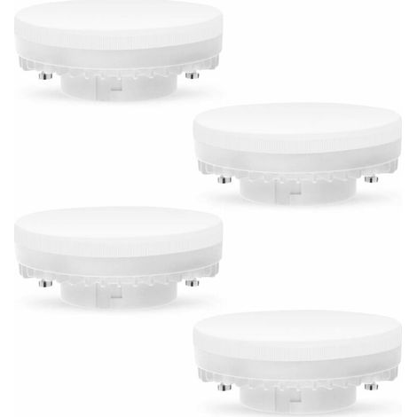 Gx53 7w Led-lampe, 3000k, Warmweiß, Nicht Dimmbar, Flimmerfrei, Ersetzt 50w Gx5.3 Halogen- Oder 9w/13w Energiesparlampen, 560 Lumen, 120° Abstrahlwinkel, 4er-pack