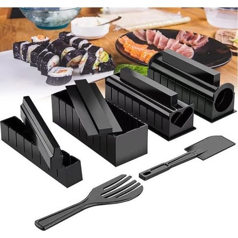 Sushi-set – Für Zuhause – 10-teilig – Strapazierfähiges Material – Leicht Zu Reinigen – Komplettes Set