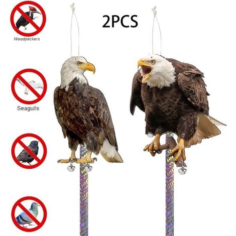 Vogelabwehrmittel, Reflektierender Aufhängestreifen, Vogelscheuche, Vogelscheuchenglocke, Für