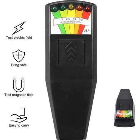 Elektromagnetischer Strahlungsdetektor – Forv – Emf-gaussmeter – 5 Leds – Tragbar – Digital