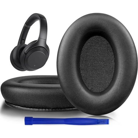 (glänzend Schwarz) Ohrpolster Aus Lammlederschaum Für Sony Wh-1000xm3 (wh1000xm3) Over-ear-kopfhörer, Ohrpolster Mit Isolierendem Schaumstoff