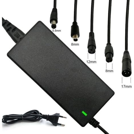 Ladegerät Für Elektroroller, 42v 2a Mit 5 Anschlüssen Für Elektroroller