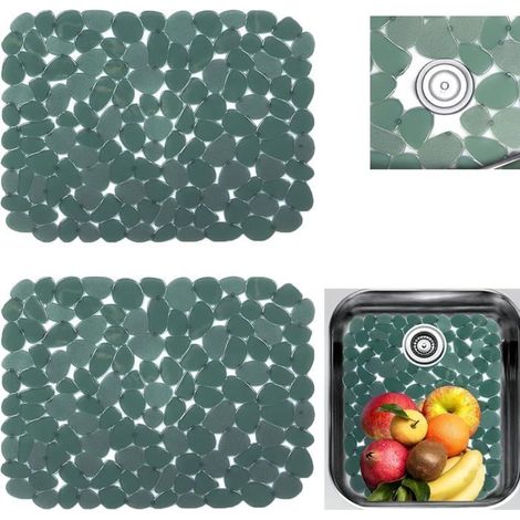 Küchen- Und Badezimmer-spülbeckenmatten, Edelstahl, Praktische Pvc-schutzmatte Für Küche Und Waschbecken, Grün
