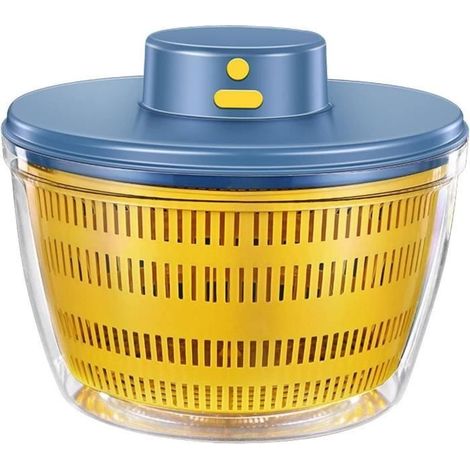 (blaue) Salatschleuder – Wiederaufladbar – Automatisch – Großes Fassungsvermögen – Leicht Zu Reinigen – Blau