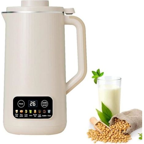 600-ml-pflanzenmilchbereiter – Leistungsstarker 600-w-motor – Edelstahl – 5 Programme Für Mandel-, Soja- Und Nussmilch