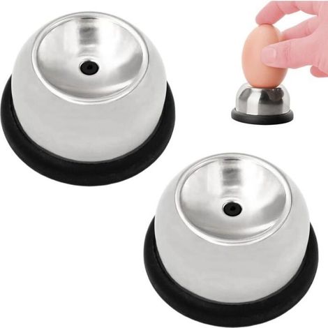 Set Aus 2 Halbautomatischen Eierentfernern Aus Edelstahl 304 Zum Entfernen Roher Eier, Mini-küchenutensilien