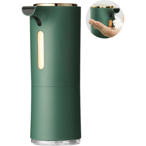 (grün) Automatischer, Wandmontierter Seifenspender Für Küche Und Bad, 300 Ml Fassungsvermögen, Einstellbar