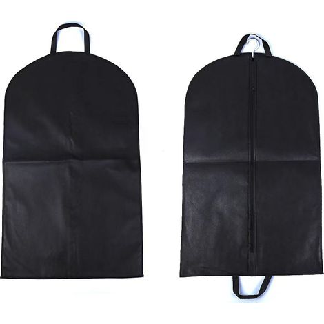 Kleidersack Mit Aufhänger, Schwarz, 60 X 120 Cm, 2 Stück. Kleidersack, Schutzhülle Für Kleidung.