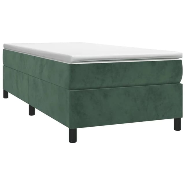 vidaXL Boxspringbettgestell Dunkelgrün 90x190 cm Samt 3121093