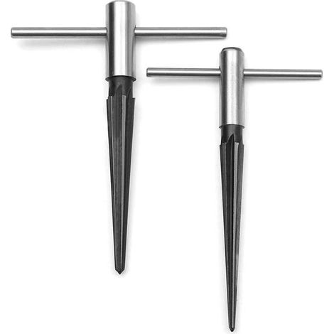 2-teilige Konische Reibahlen, Spindelreibahle Aus Metall Für Bohrungen Mit 3-13 Mm Und 5-16 Mm Durchmesser