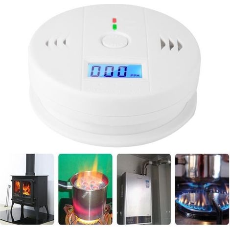 Delaman Kohlenmonoxidmelder – Tragbarer, Batteriebetriebener Co-alarm Mit Digitalanzeige