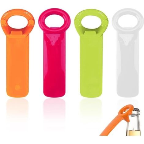4-teiliges Set Manueller Flaschenöffner, Müheloser Einmachglasöffner, Multifunktionaler Glasöffner Für Senioren, Kunststoff