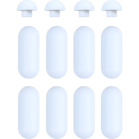 Zubehör Für Toilettensitze: 8 Weiße Sitzkissen + 4 Deckelkissen, Toilettensitzschutz.