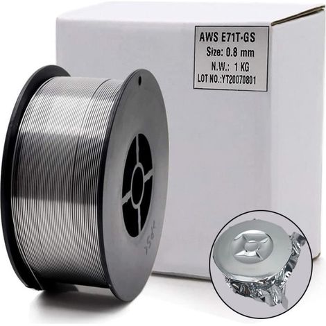 Mig-schweißdraht - Prumya - E71t-gs - 0,8 Mm - 1 Kg - Selbstschützender Kohlenstoffstahl