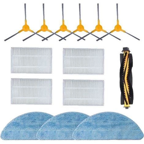 Ersatzfilter-, Bürsten- Und Tuch-zubehörset Für Proscenic 830t, 820s, 800t Und 820t Saugroboter (14-teilig)